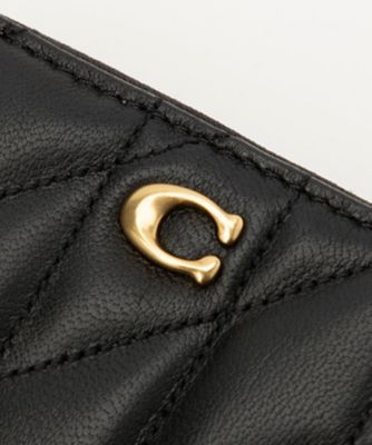 COACH  Essential キルティングピロー レザー製カードホルダー COACH Essential キルティングピロー レザー製カードホルダー